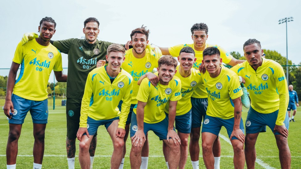 WINNING SMILES: Monday's victors take the plaudits.