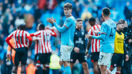 APPLAUD: Stones thanks the fans for their support.