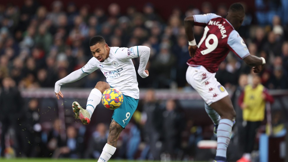 STILL SEARCHING : Despite Villa pulling one back, we keep searching for a third goal. 