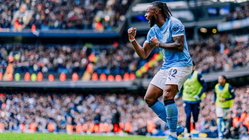 AWESOME ANTOINE : Celebrates.