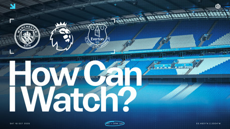 How can I watch City v Everton on TV?