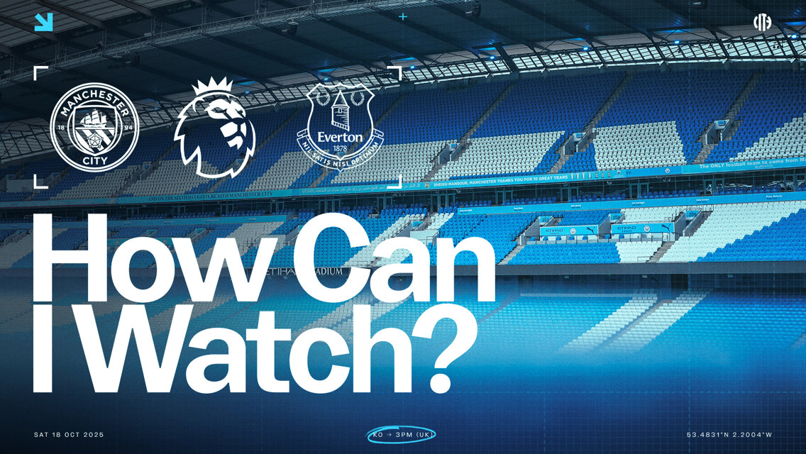 How can I watch City v Everton on TV?