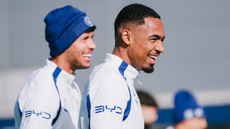 GETTING WARM : Allan and Matheus Nunes get into it