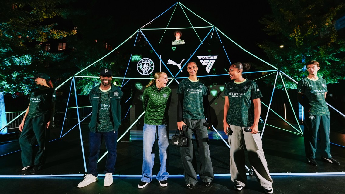City and PUMA celebrate EA SPORTS FC kit launch in Manchester city centre