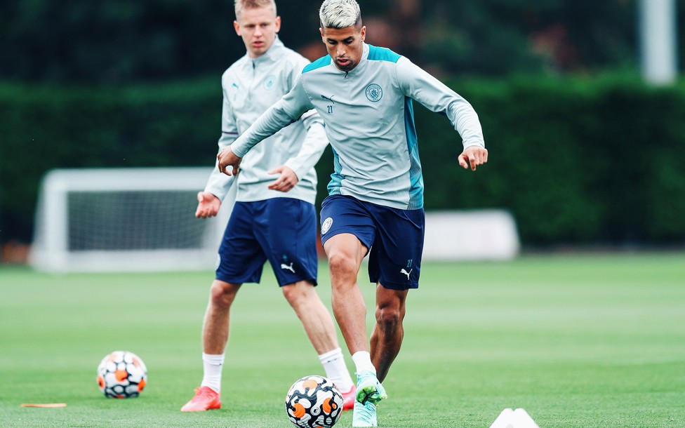 IN CONTROL: Joao Cancelo brings the ball under his spell