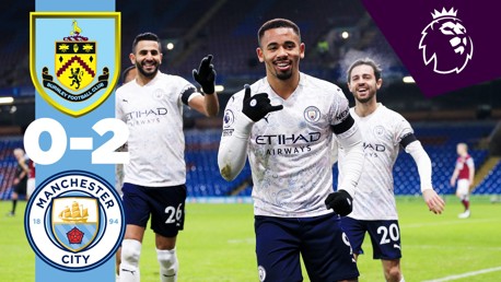 Burnley 0-2 City: Brief highlights