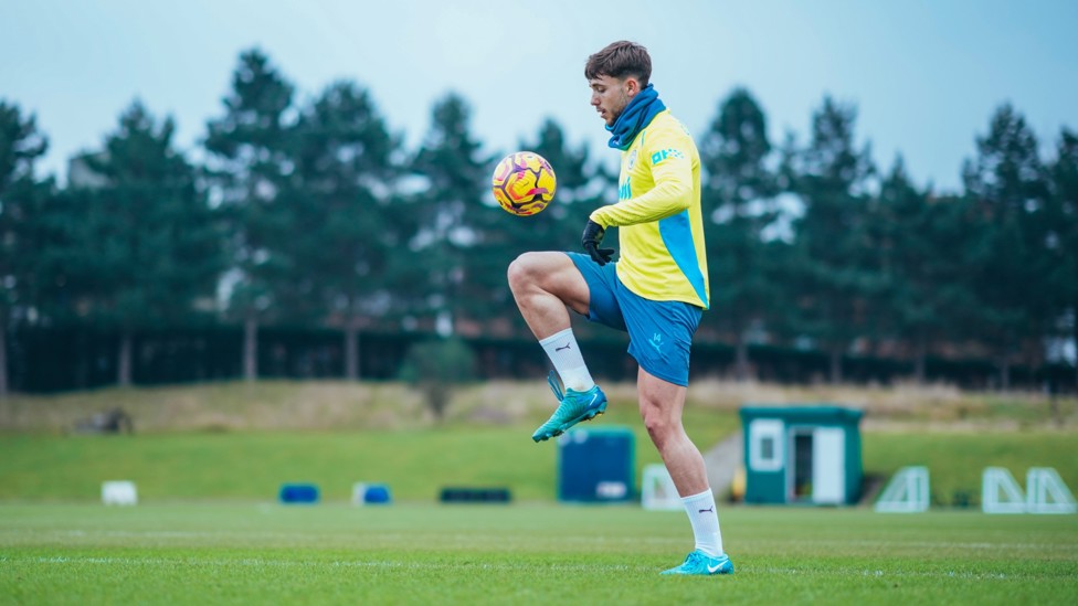 KEEPY UP : Nico has the ball under his spell.