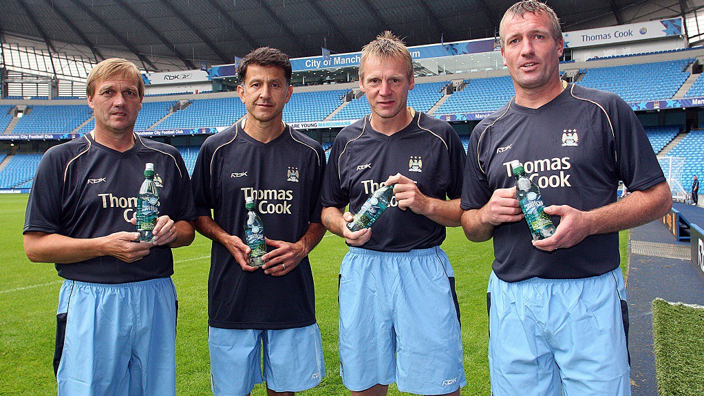 CITY GENT : Steve Wigley, Juan Osorio, Stuart Pearce and Tim Flowers