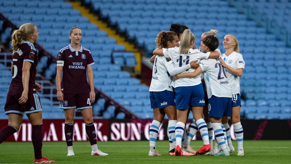 FIRST OF THE SEASON : Jade Rose and the team celebrate the defender's first goal of the campaign. 