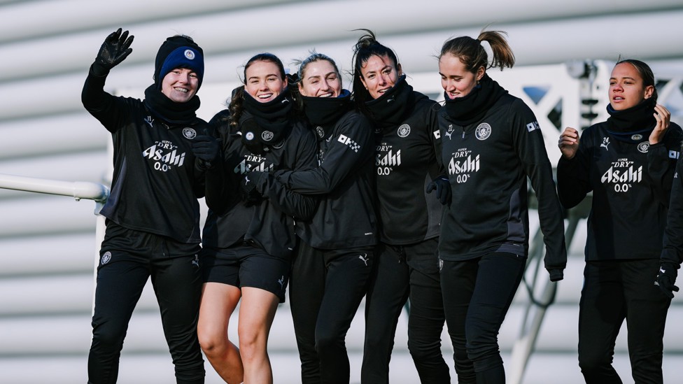 NEW WAVE : The City players ready for training