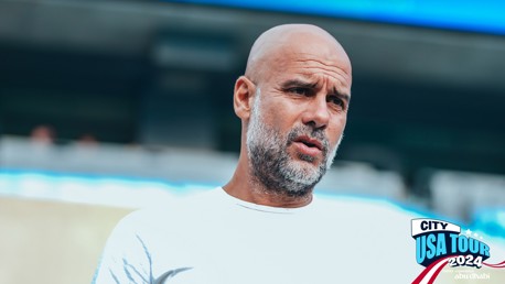 Guardiola senang dengan pertandingan di North Carolina