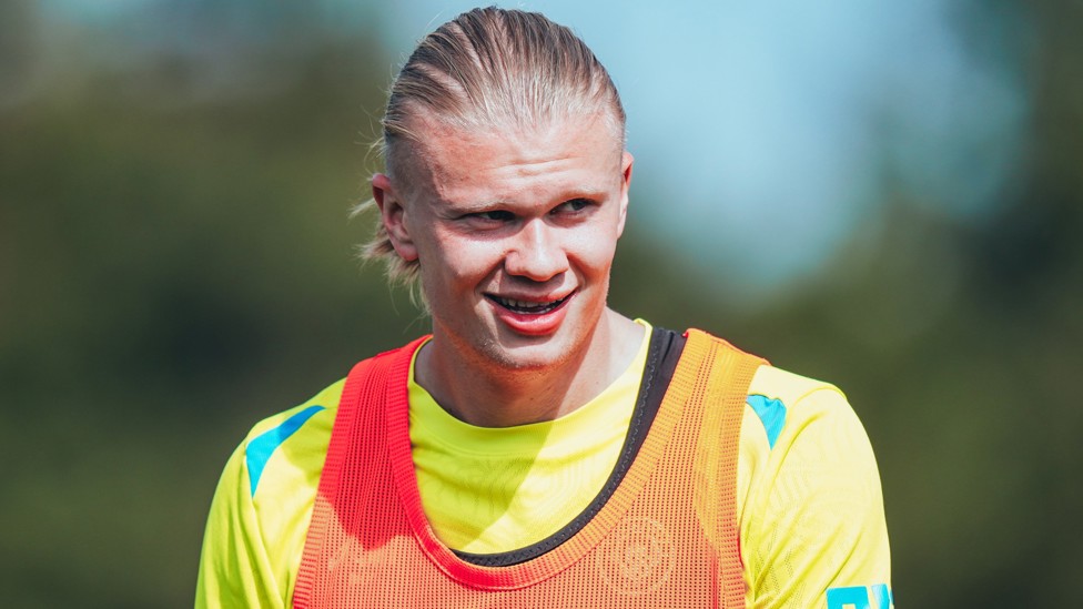OUR NO. 9 : Erling Haaland in the sun.