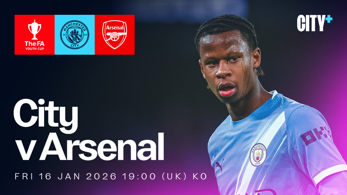 FRIDAY 16 JANUARY: City v Arsenal - FA Youth Cup