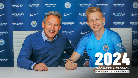 Zinchenko pens new three year extension