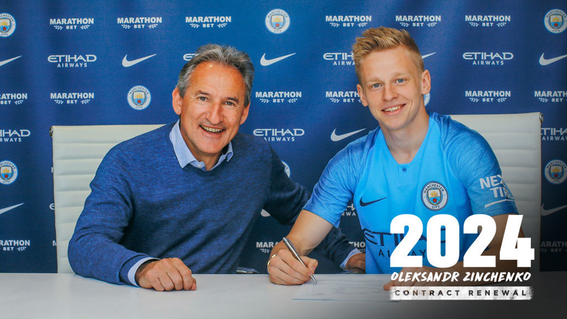 ซินเชนโก้ ต่อสัญญากับซิตี้ถึงปี 2024
