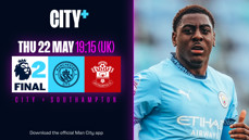 Watch our Premier League 2 final live via CITY+ this Thursday