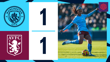 City 1-1 Aston Villa: Barclays Women’s Super League highlights 