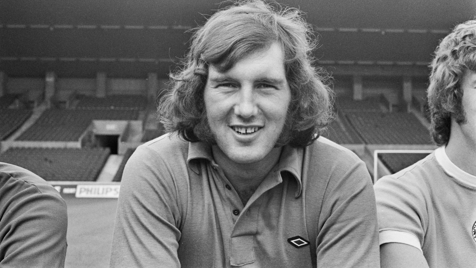 SMILING GREAT : Joe Corrigan is snapped at the start of the 1973/74 football season.