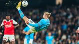 ACROBATICS: Erling tries a spectacular effort early on.