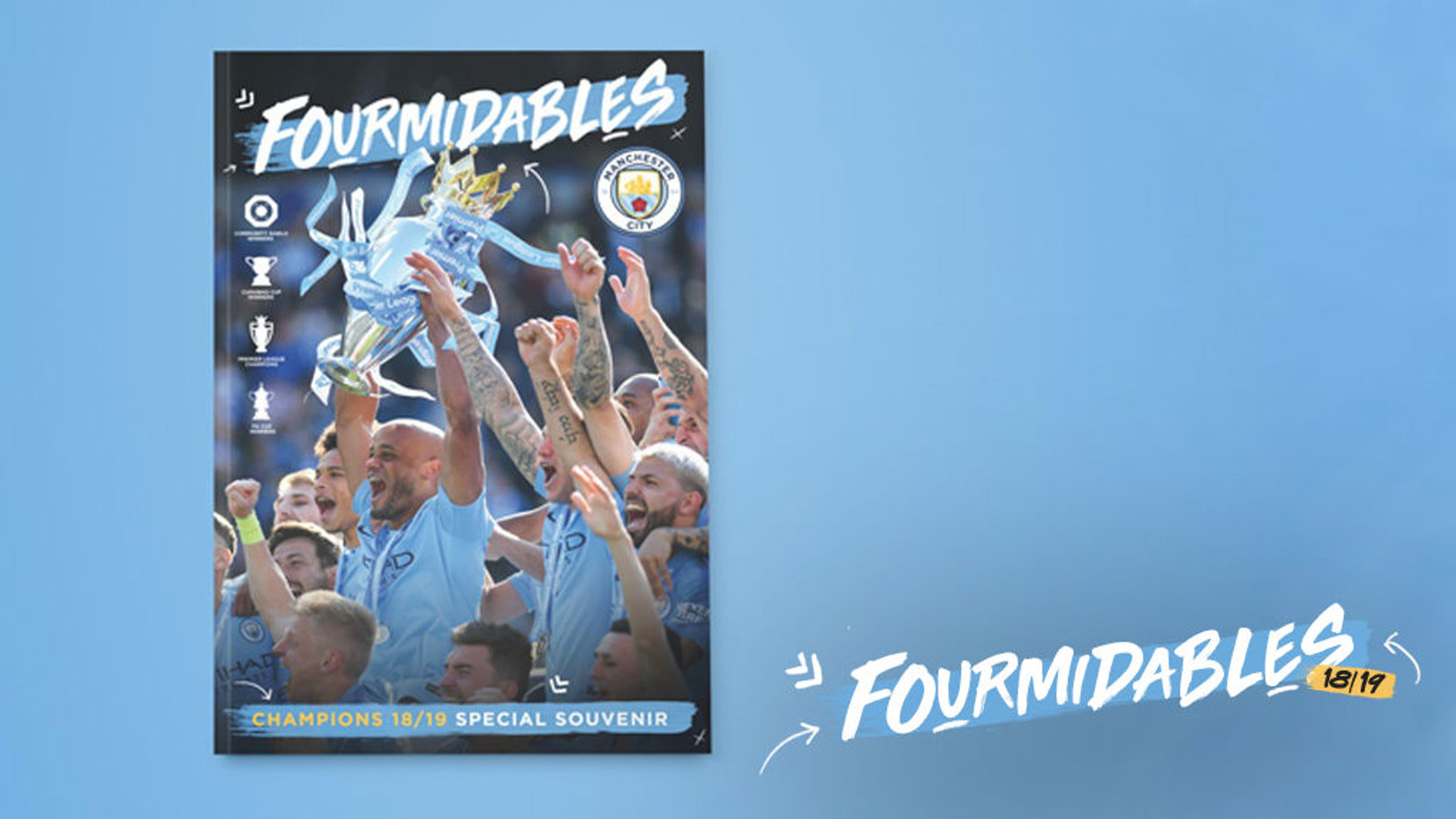 'Fourmidables' Champions magazine now on sale