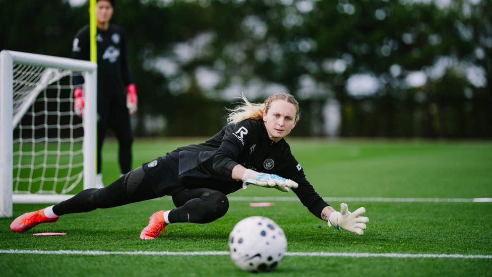 FULL STRETCH : Startup dives for the ball