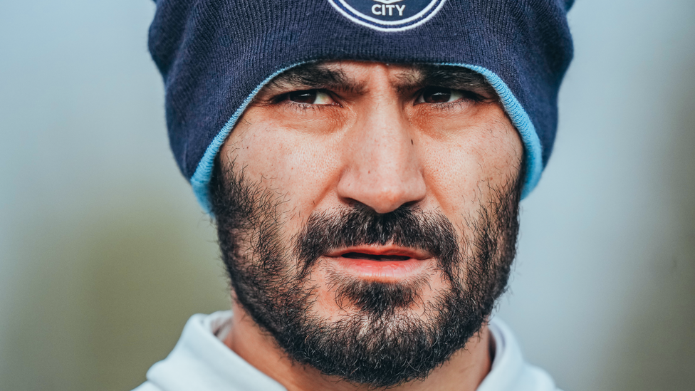 CAPTAIN FANTASTIC  : Ilkay Gundogan watches intently 