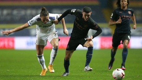 FIGHTING FODEN: Phil looks to get on the attack