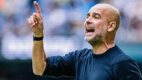 THE BOSS: On the touchline.