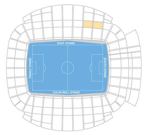 Joe's - Location in the Etihad Stadium