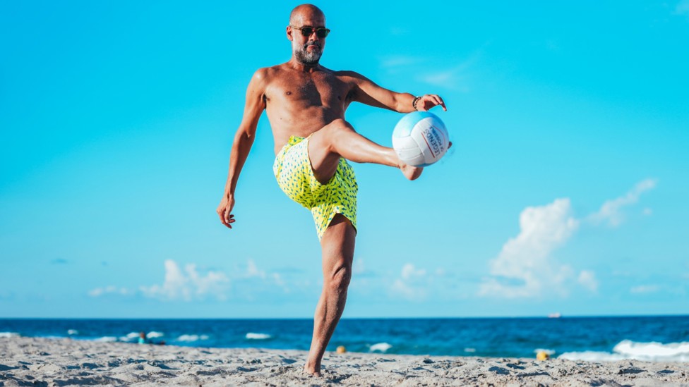 THE BOSS: Pep Guardiola gets back in the old routine!