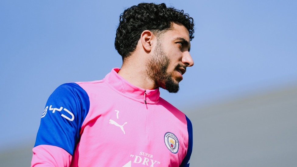 EYES FRONT: Omar Marmoush sizes up the next task in hand.