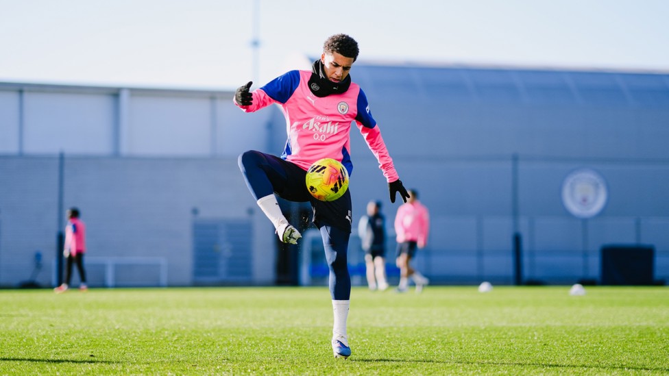 BRING IT DOWN : Rico Lewis takes control