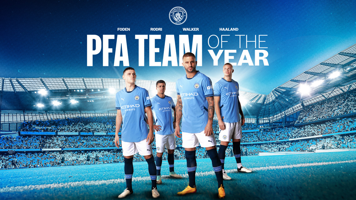 4 jugadores del City en el Equipo del Año de la PFA