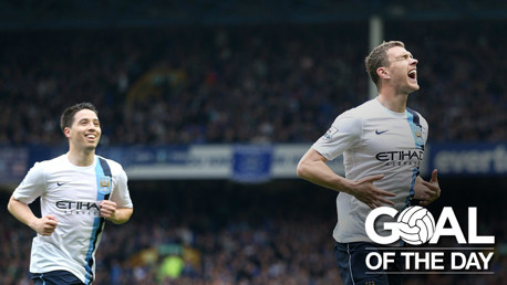 ED BOY: Dzeko scores again for City