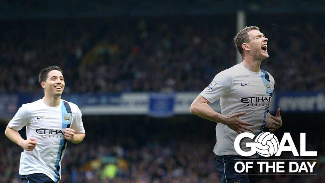 ED BOY: Dzeko scores again for City