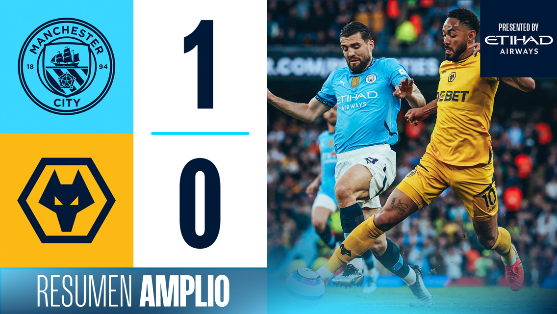 City 1-0 Wolves: resumen amplio