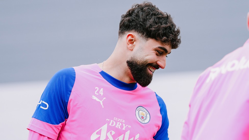 CHEESY GRIN: Josko Gvardiol with a big smile on his face