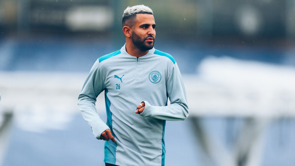 WING COMMAND: Riyad Mahrez goes through his paces