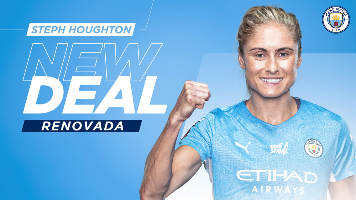 Steph Houghton amplía su contrato con el City