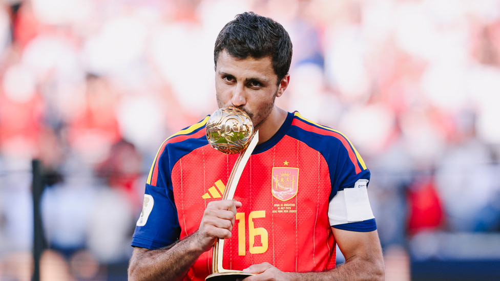  : With his Golden Ball award