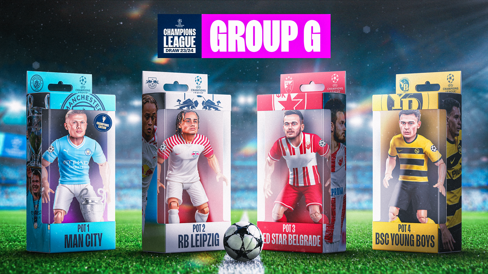 Ams_R on X: Team Pose UEFA Champions League 2023/24 Group G Match Day 4  Manchester City vs Young Boys 3-0 Crvena Zvezda vs RB Leipzig 1-2   / X