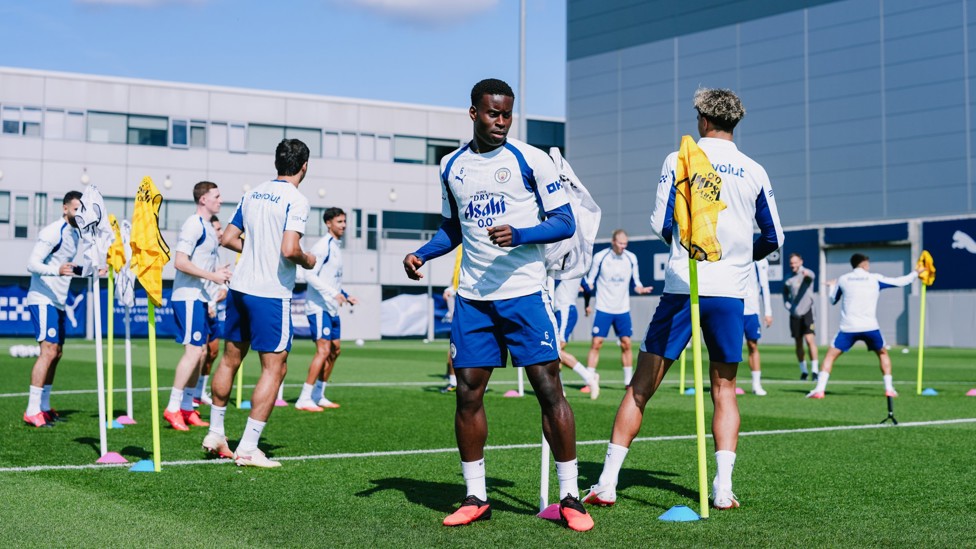MAKING HIS MARC : Our England defender hones his skills on the eve of our Premier League opener.