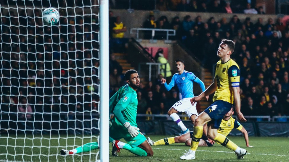 December 2019 : Scoring his first City goal in a 3-1 win over Oxford United in the Carabao Cup.