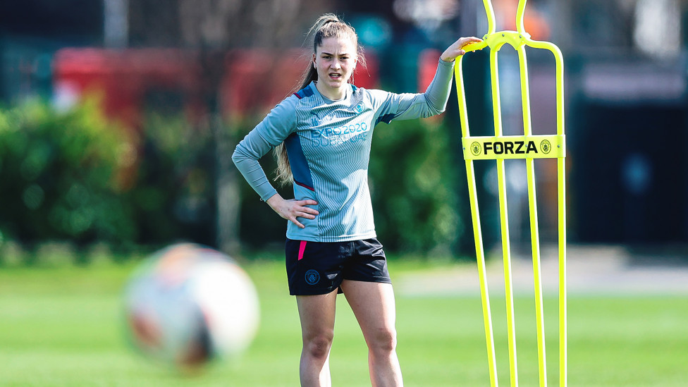 TOP MARKS FOR PARK : City fan Jess Park would love nothing more than to help her side to another FA Cup success