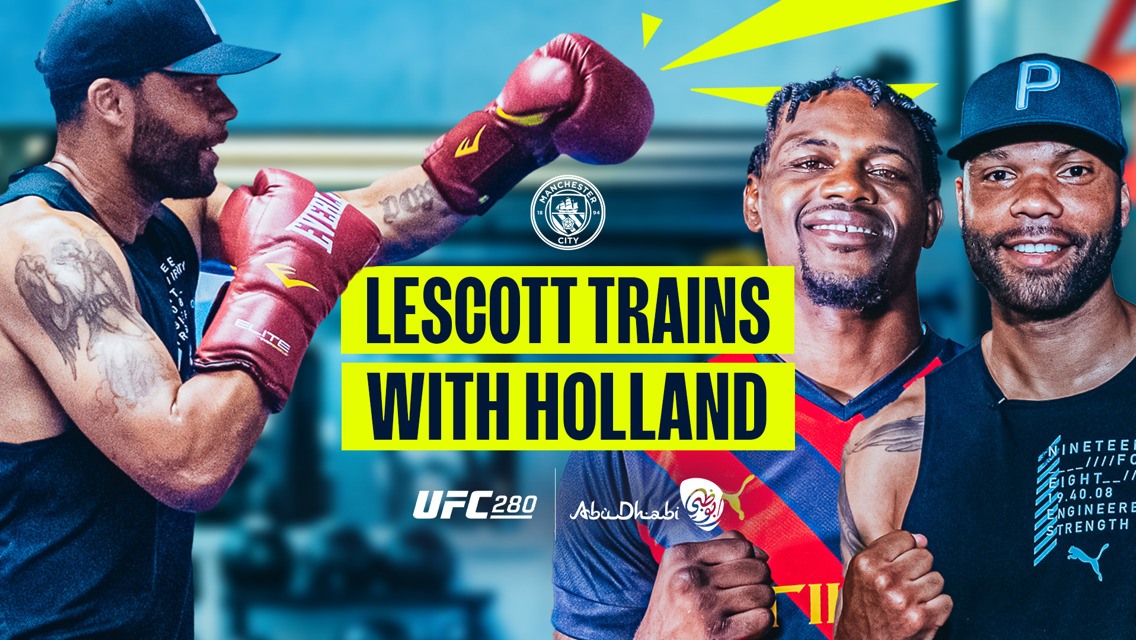 Lescott trains with UFC star Kevin Holland