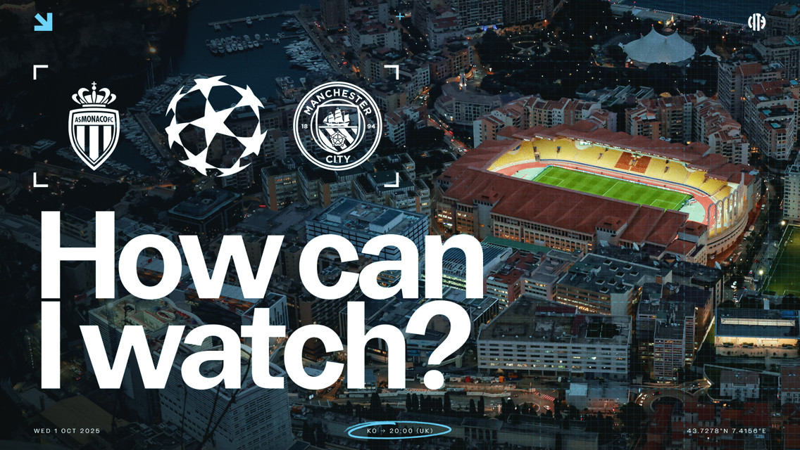How can I watch Monaco v City on TV around the world?