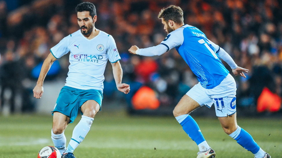 SILKY ILKAY : Gundogan keeps things ticking over in midfield.
