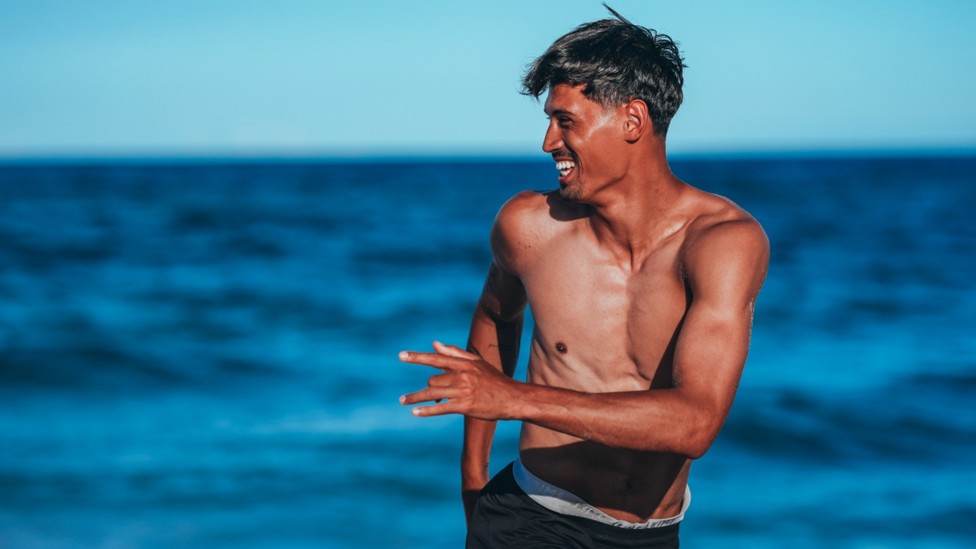 DUTCH MASTER: Tijjani Reijnders revelled in the recovery session!
