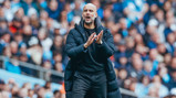 THE BOSS: Providing encouragement from the touchline.