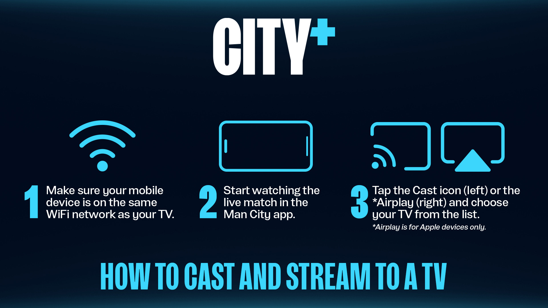 How to cast and stream to a tv